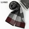 Cashmere Men's Korean Business Leisure Travel Plaid Stripes Simple Warm Autumn and Winter Middle-aged 2025 Scarf