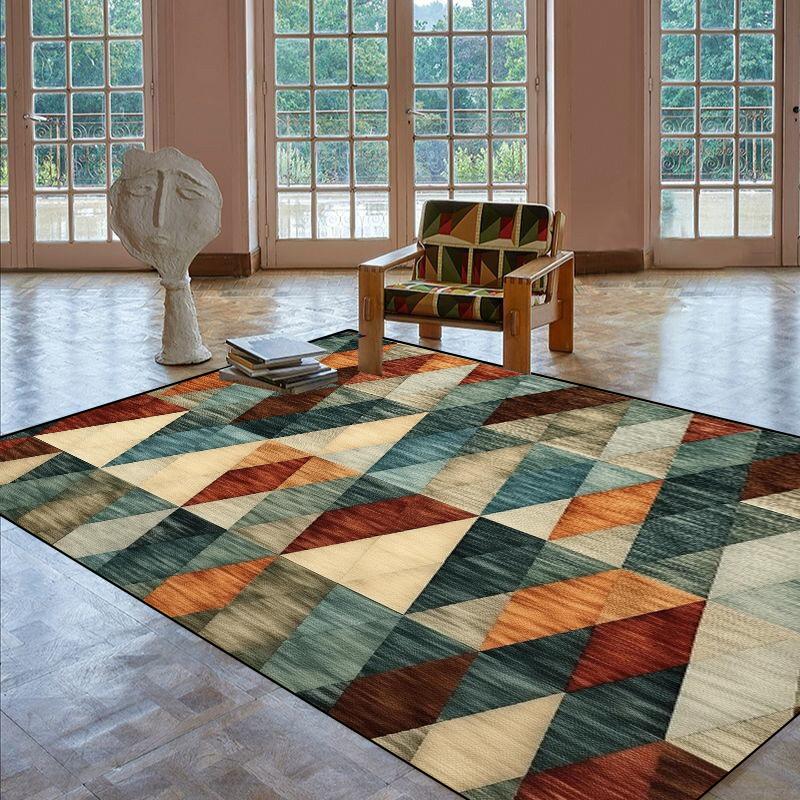 Classic Style Light Luxury Carpet Large Living Room Sofa Rug Non-slip Bedroom Decoration Rug Washable Lounge Coffee Table Mat