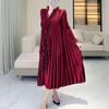 Elegant Plus Size High-End Velvet Dress with Heavy Beading and Embroidery