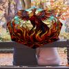 Phoenix Stained Glass (6) Printed umbrella windproof folding umbrella portable sun and rain umbrella suitable for gifting