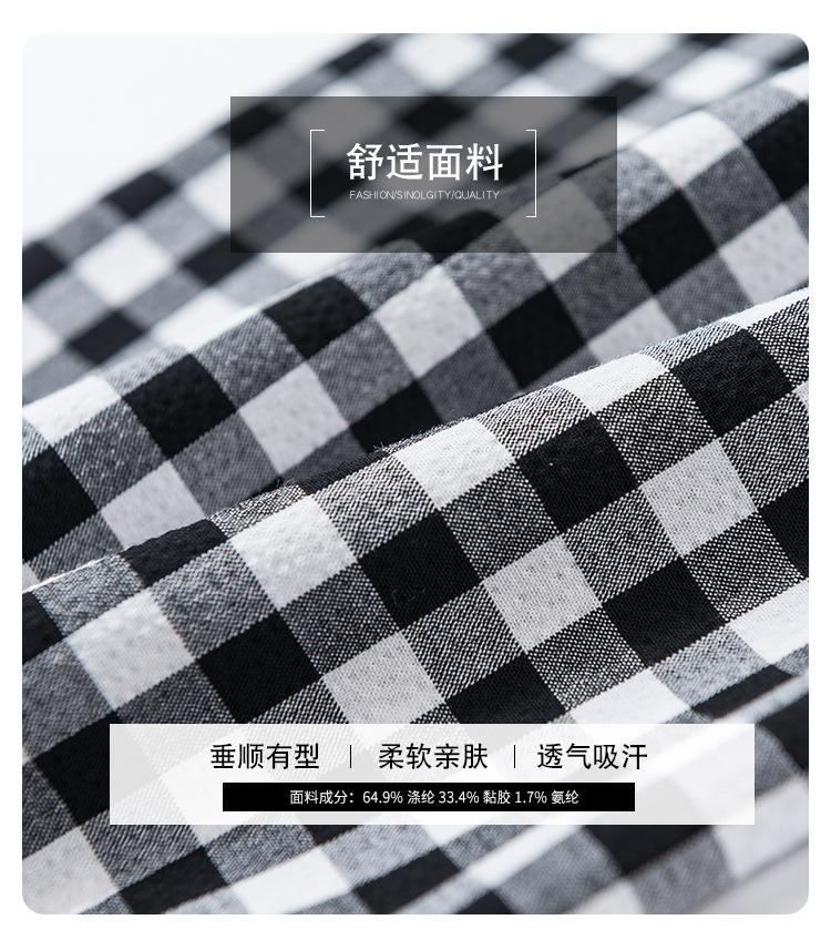 Plaid pants children's summer thin wide-leg pants drape slightly pull pants floor-mopping pants long pants thousand bird grid casual pants high waist