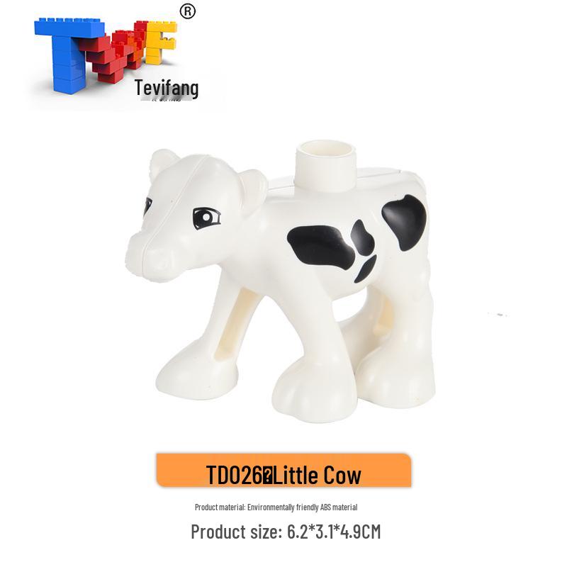 Крупные строительные блоки из частиц: Совместимые Игрушки для Обучения Животным Фермы Прерии Океана для Детей