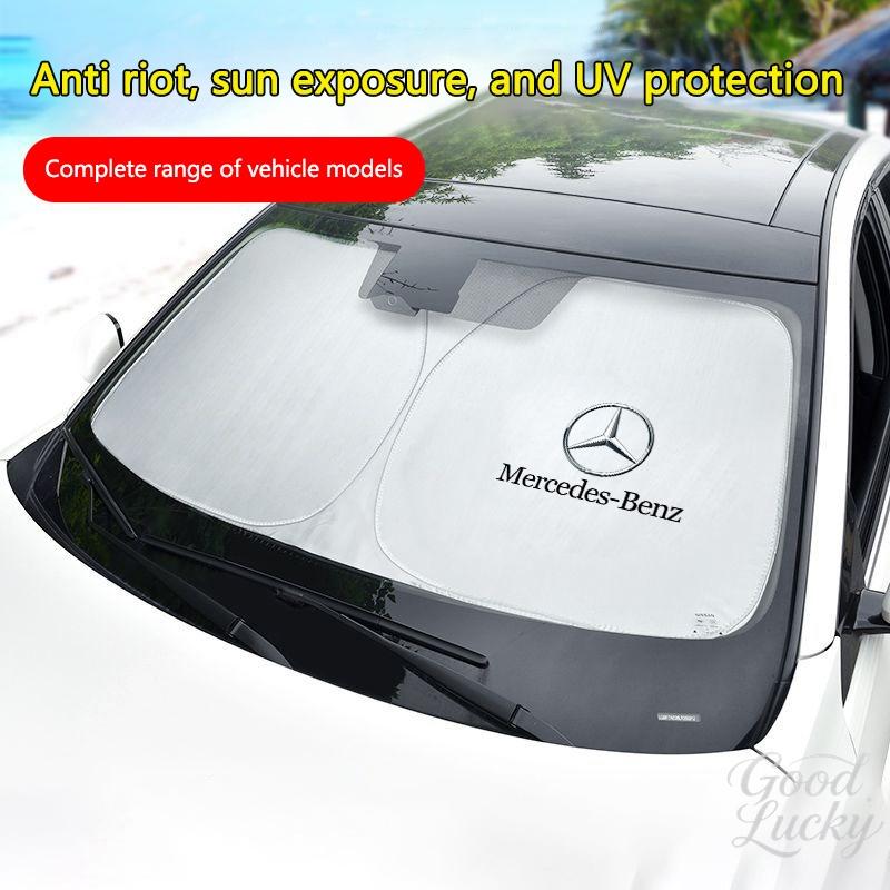 YDC4 Folding Car Front Window Sunshade Protective Cover For Mercedes Benz AMG W203 W213 W223 W206 W220 W205 W211 W212 GLE GLC GLK GLS