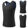 Mens Waist Trainer Sweat Vest for Weight Loss Body Shaper Workout Tank Tops Shapewear Fat Burning Sauna Suit Slimming Polymer Sauna Vest Undershirt