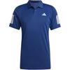 Tennis 3-Stripes Club Relaxed Fashion Pullover Short Sleeve Polo Shirt Men Polo Shirts Dark-Blue JN9006