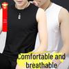 Мужской тонкий жилет без рукавов в корейском стиле с V-образным вырезом - повседневный дышащий однотонный молодежный жилет