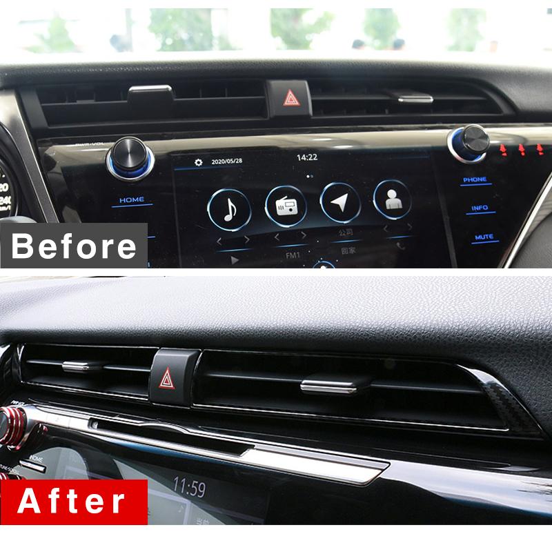 Для Toyota Camry 70 XV70 2018 ABS Автомобильное центральное управление Кондиционер Вентиляционная розетка Накладка Интерьер