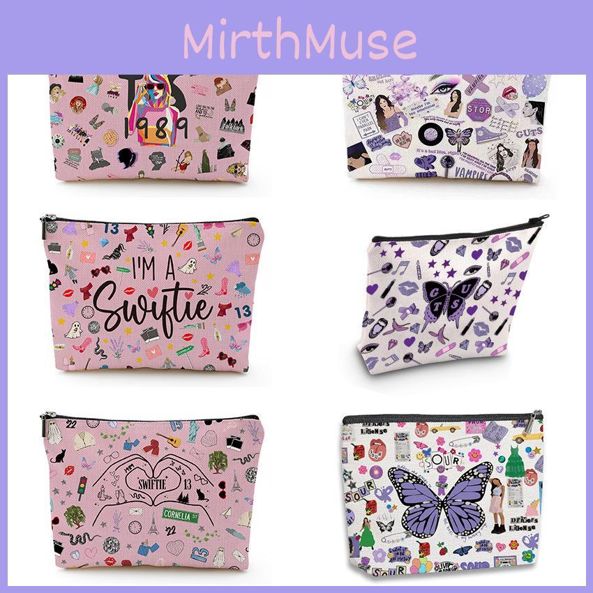 Розовая льняная косметичка с алфавитом, дизайн с бантом, многофункциональный чехол для хранения, на молнии