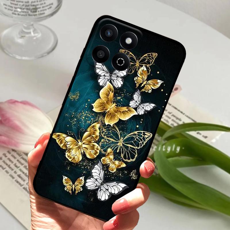 Чехол для Honor X7c 4G X 7c Геометрический дизайн Мягкий силикон ТПУ Задняя крышка телефона Для Huawei Honor X7c Ударопрочный бампер Сумки для телефона