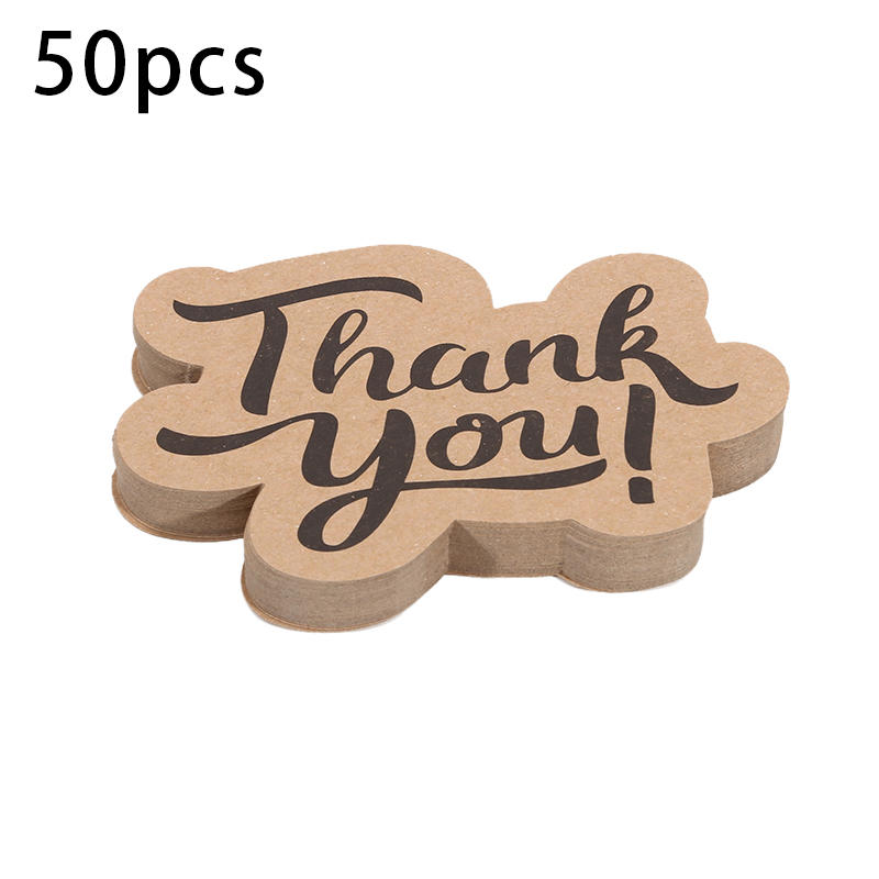 Набор из 50 уникальных минималистичных благодарственных открыток с конвертами. Креативные маленькие открытки неправильной формы для клиентов, покупателей, сотрудников.