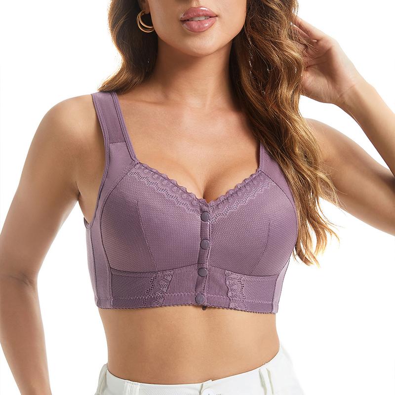 36-48 Новый женский мягкий хлопковый бюстгальтер с тонкой чашкой большого размера, женский кружевной жилет без косточек, стильное удобное нижнее белье