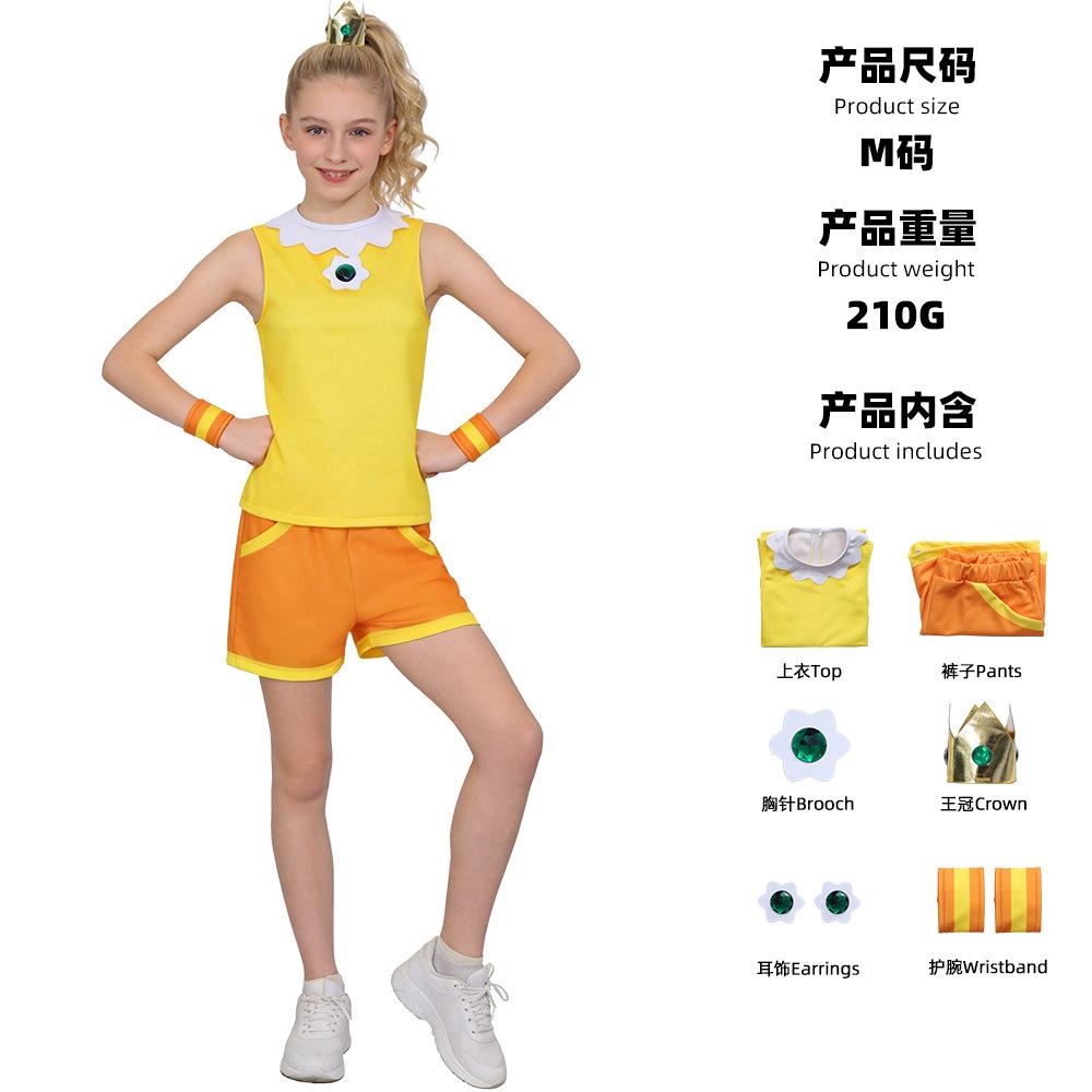 Game Halloween Costume Peach Princess Dress Cosplay Dress Super Mario Dress