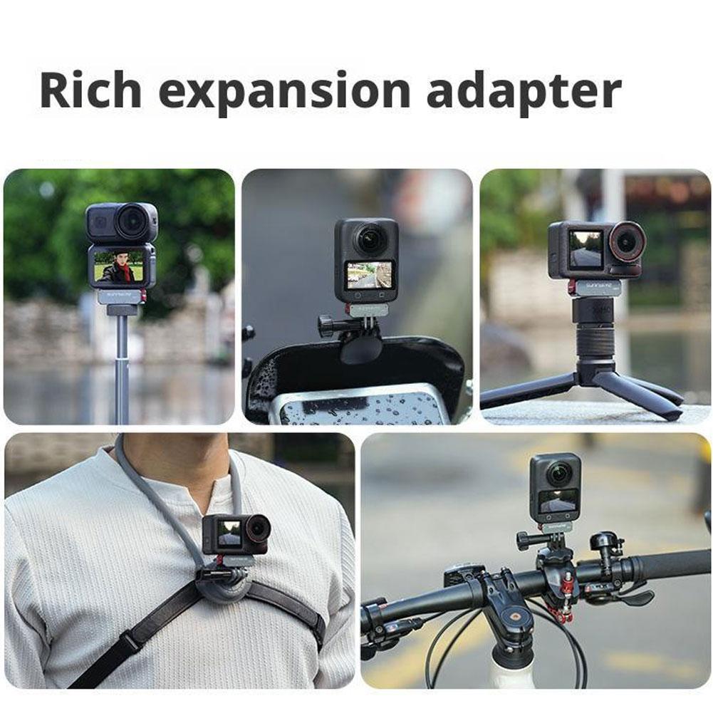 For DJI OSMO Nano Camera Metal Magnetic Adapter Folding Quick Release Extension Kit Metal Double-claw Retaining Buckle Anti Roll