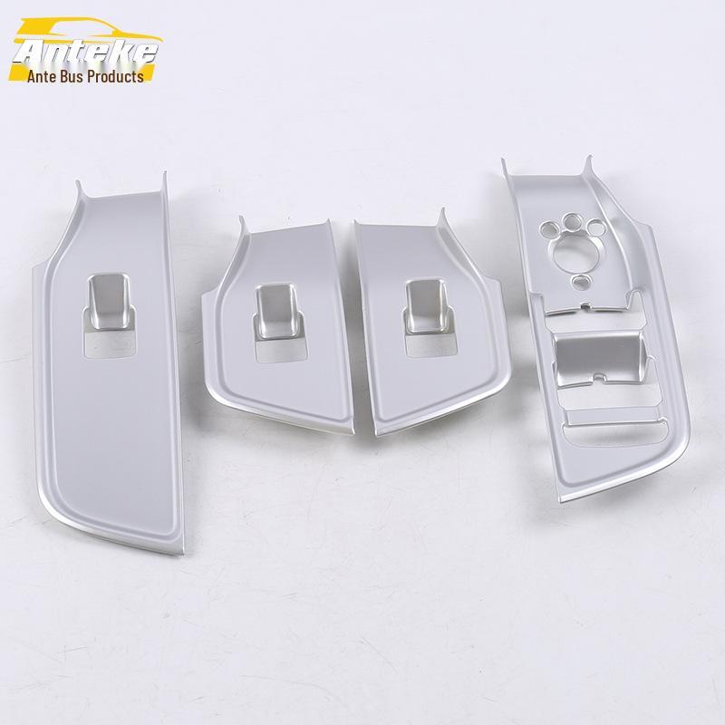 18 Q2L Glass Switch Decorative Frame: Car Door Window Armrest Button Decoration Patch