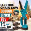 98VF 6-дюймовая беспроводная электрическая цепная пила, мини-ручная обрезка, мини-электрическая пила, деревообрабатывающий инструмент для обрезки сада