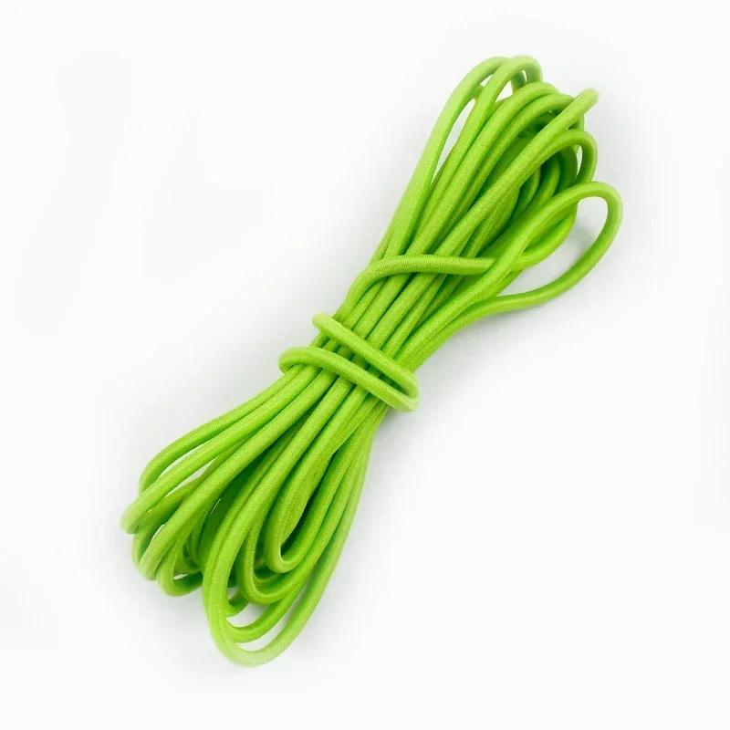 5/10/20 м 4 мм Многоцветная эластичная лента Круглая резинка для волос Банджи Шнурок для шляпы Резинки Одежда Пружинный шнур Швейная косая бейка