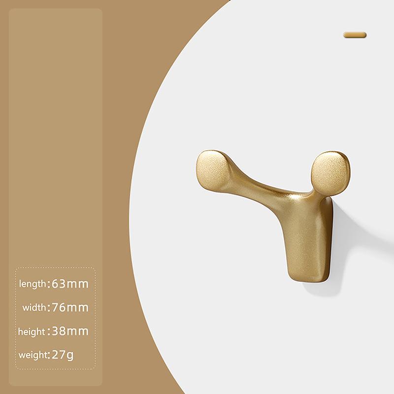 Современный скандинавский светлый роскошный алюминиевый сплав новый подвесной крючок для ванной комнаты, гардеробная дверь, настенный крючок для одежды и гардероба