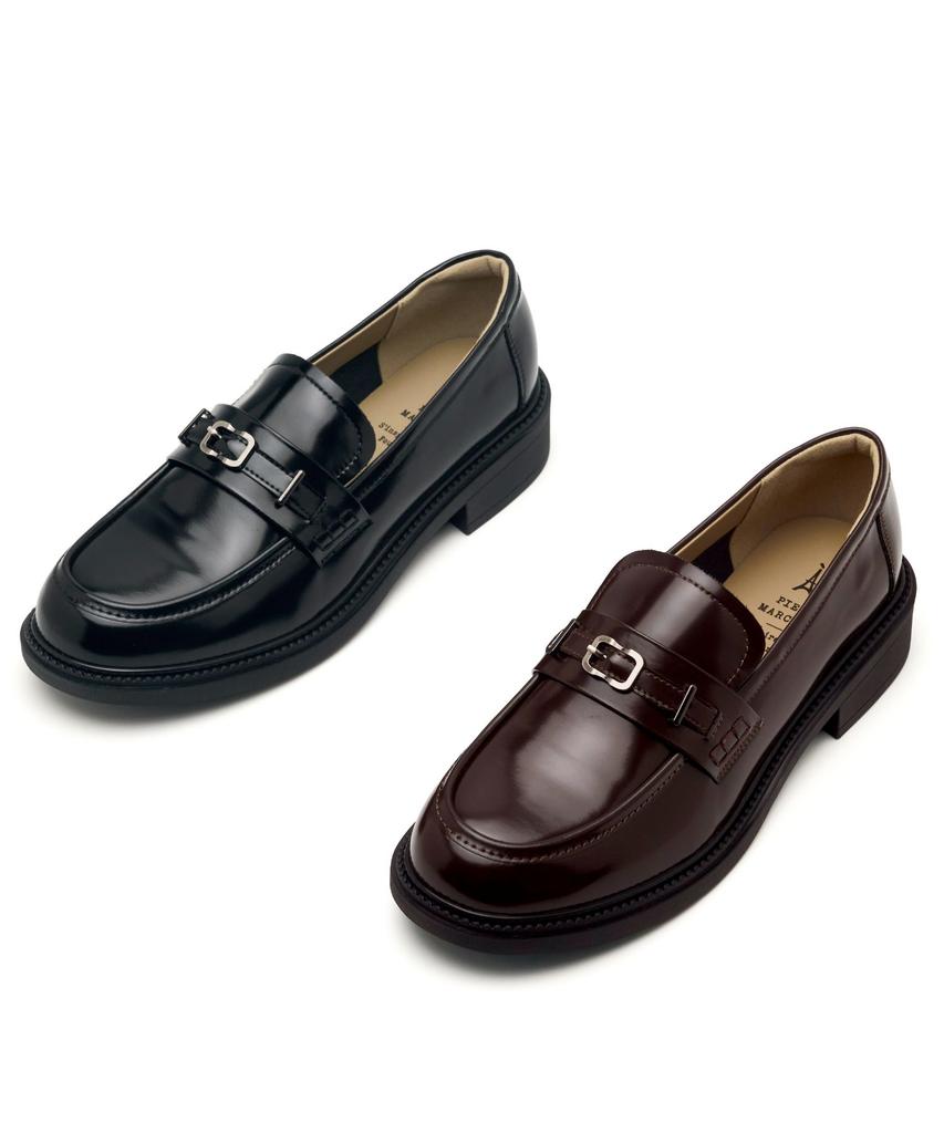 Apied Marche Giverny Лоферы из Коровьей Кожи с Пояском 4 см -Pm3027 (2Цвет)