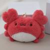 1Pc Ocean Animal Octopus Crab Plush Keychain Cartoon Plush Stuffed Pendant Hexagonal Dragon Keyring Aquarium Gift