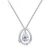 Серебряный кулон-капля S925, корейские модные аксессуары, женский серебряный кулон «Слезы ангела», серебро