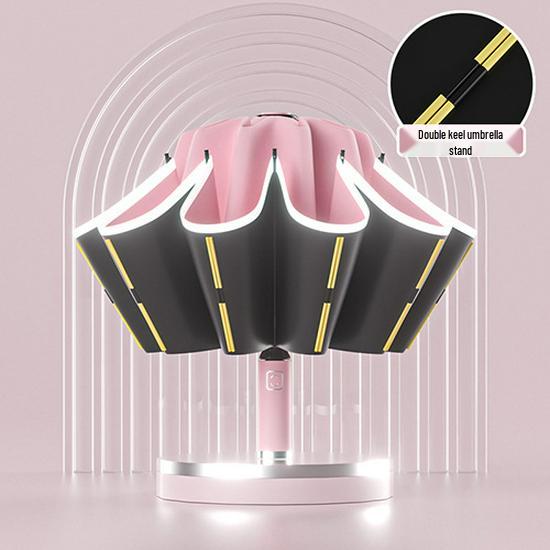 Роскошный полностью автоматический складной зонт для женщин и мужчин — солнцезащитный, защитный и рекламный зонт для бизнеса.