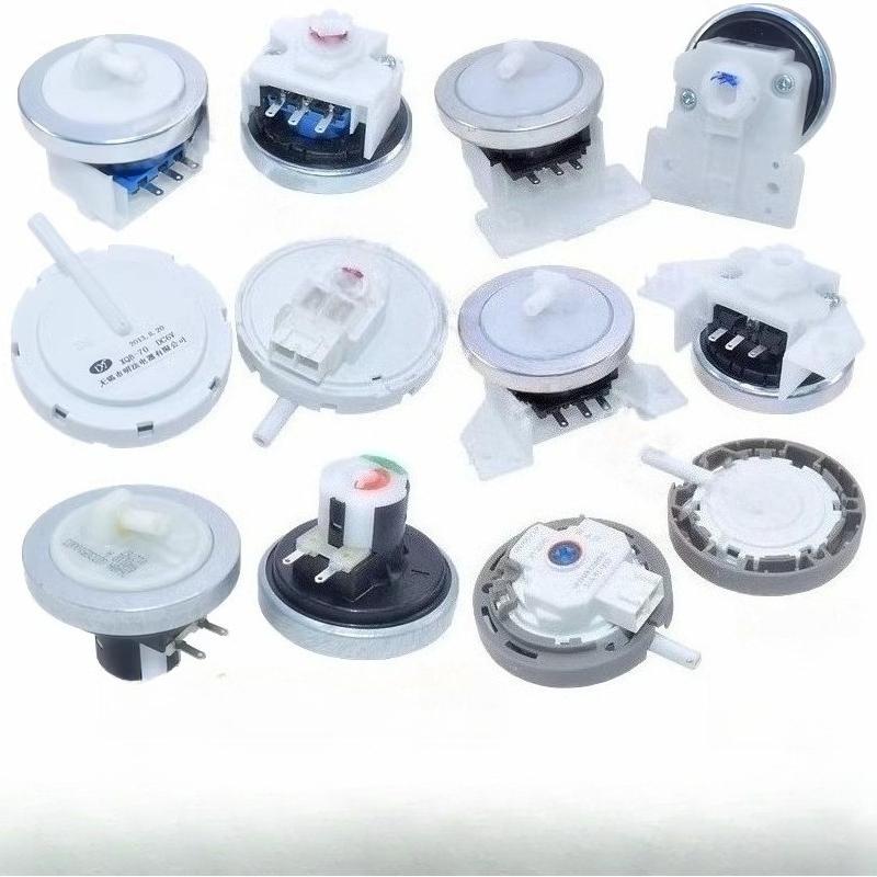Pressure mechanical sensor switch for fully automatic washing machine to control electronic water level sensor