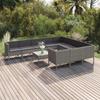 Day and Night - Day and Night Garden Furniture Set 11 Pieces and Gray Synthetic Rattan Cushions
