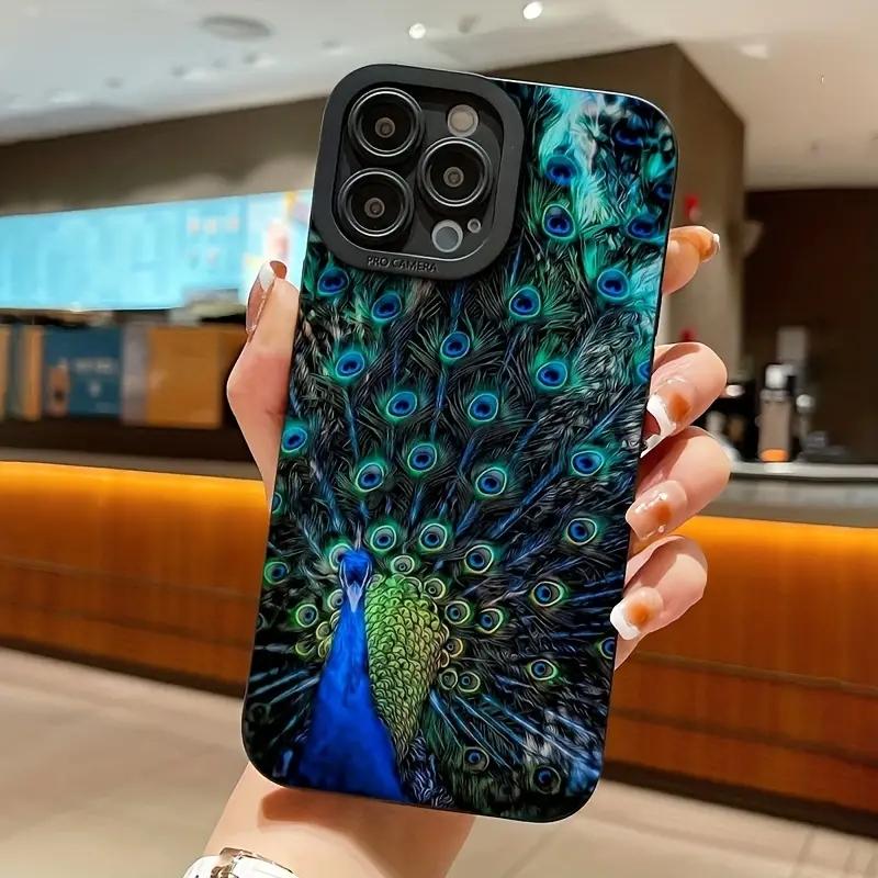 Peacock Spreads His Wings Graphic Pattern Case for Samsung Galaxy S24Ultra S23 FE S22 S21 Plus A54 A34 A14 A53 A33 A15 A55 Cover