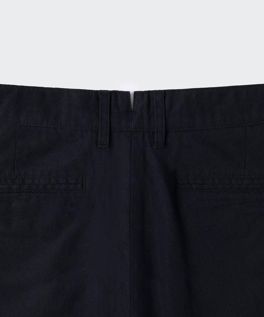 MUSINSA STANDARD [City Workers] Linen Blend Tapered Pants [Navy]