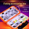 Переносной ящик для хранения рыболовных снастей с двойными слоями для приманок, крючков и наживки. Идеально подходит для организации рыболовных принадлежностей.