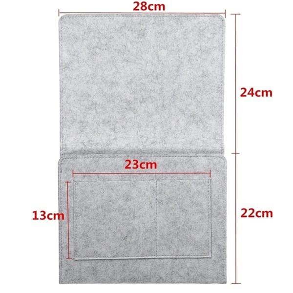 Войлочная прикроватная сумка для хранения дивана, книга, мобильный телефон, подвесной органайзер, сумка для хранения в общежитии