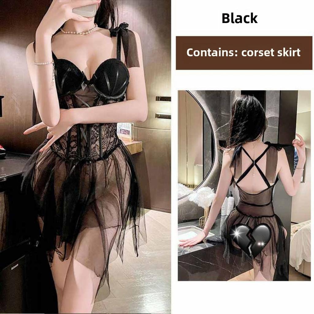 Сексуальный кружевной жилет Fish Bone с накладкой на грудь, можно носить на улице, красивое цельное нижнее белье