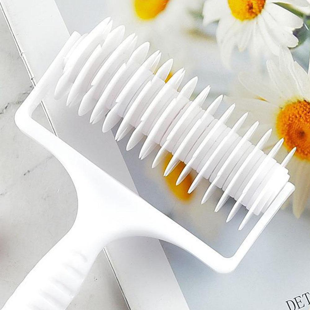 Large Size Cookie Pie Pizza Cutter Bread Pastry Cake Ribbon Embosser Roller Lattice Craft Cooking Tools Cutter Mold DIY