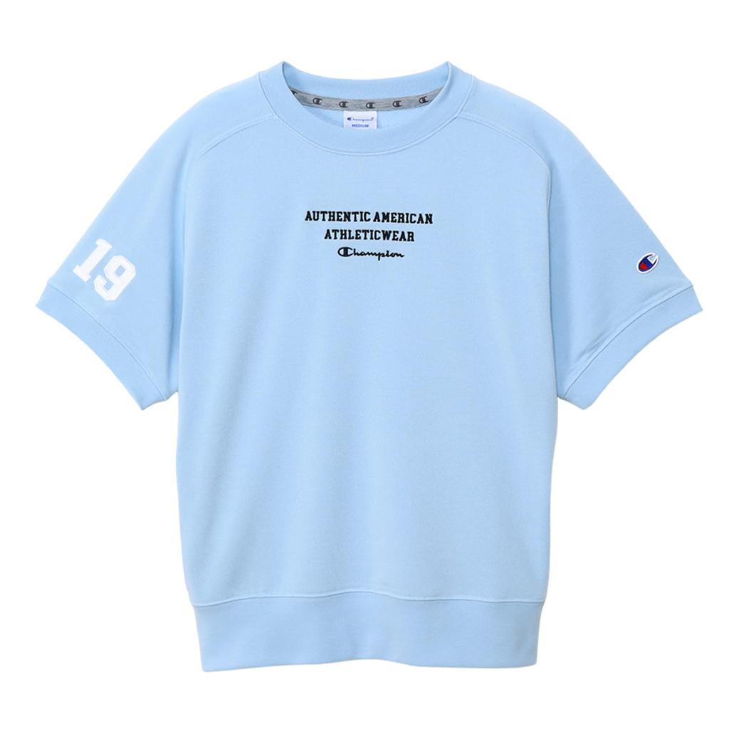 Short Antibacterial and Odor UV Graphic Logo Terry Short Sleeve Saxophone [Champion] Sweatshirt, Sleeve, Resistant, Stretch, Protection, Print,