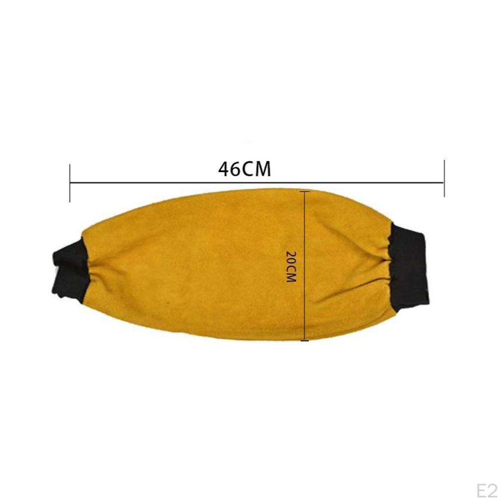 Прочные 19-дюймовые сварочные нарукавники из коровьей кожи