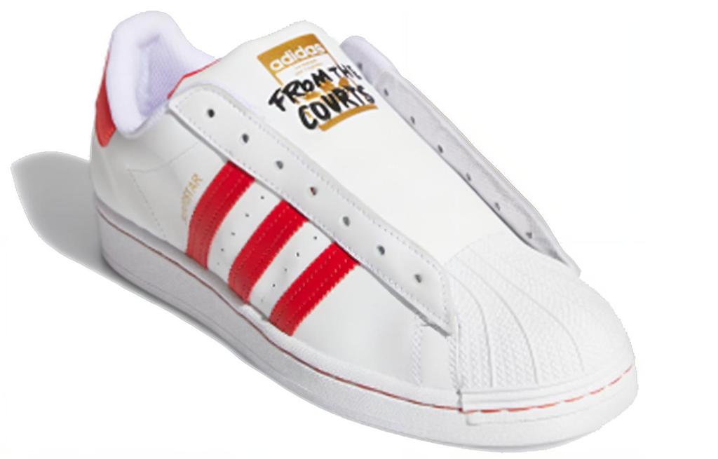 adidas Superstar Laceless 'White Team Collegiate Red' FV2803