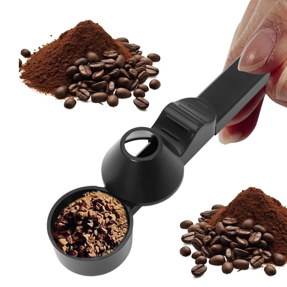 Creative Adjustable Slide Coffee Scoop 2-in-1 Function Portable Protein Powder Spoon Leakproof Measuring Spoon Travel