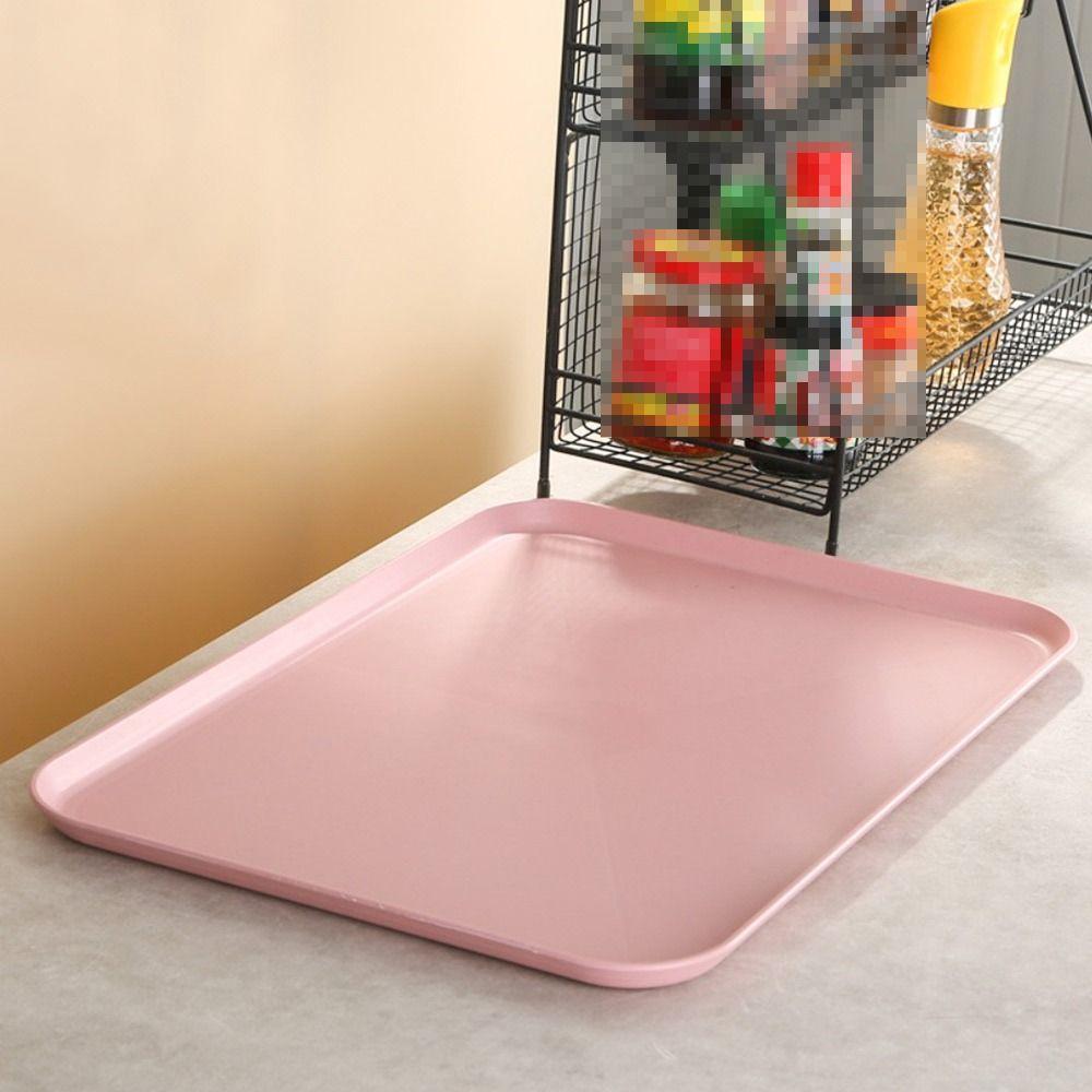 Multiple Colors Tray Plastic Food Bread Pan Nordic Storage Tray  Kitchen Supplies