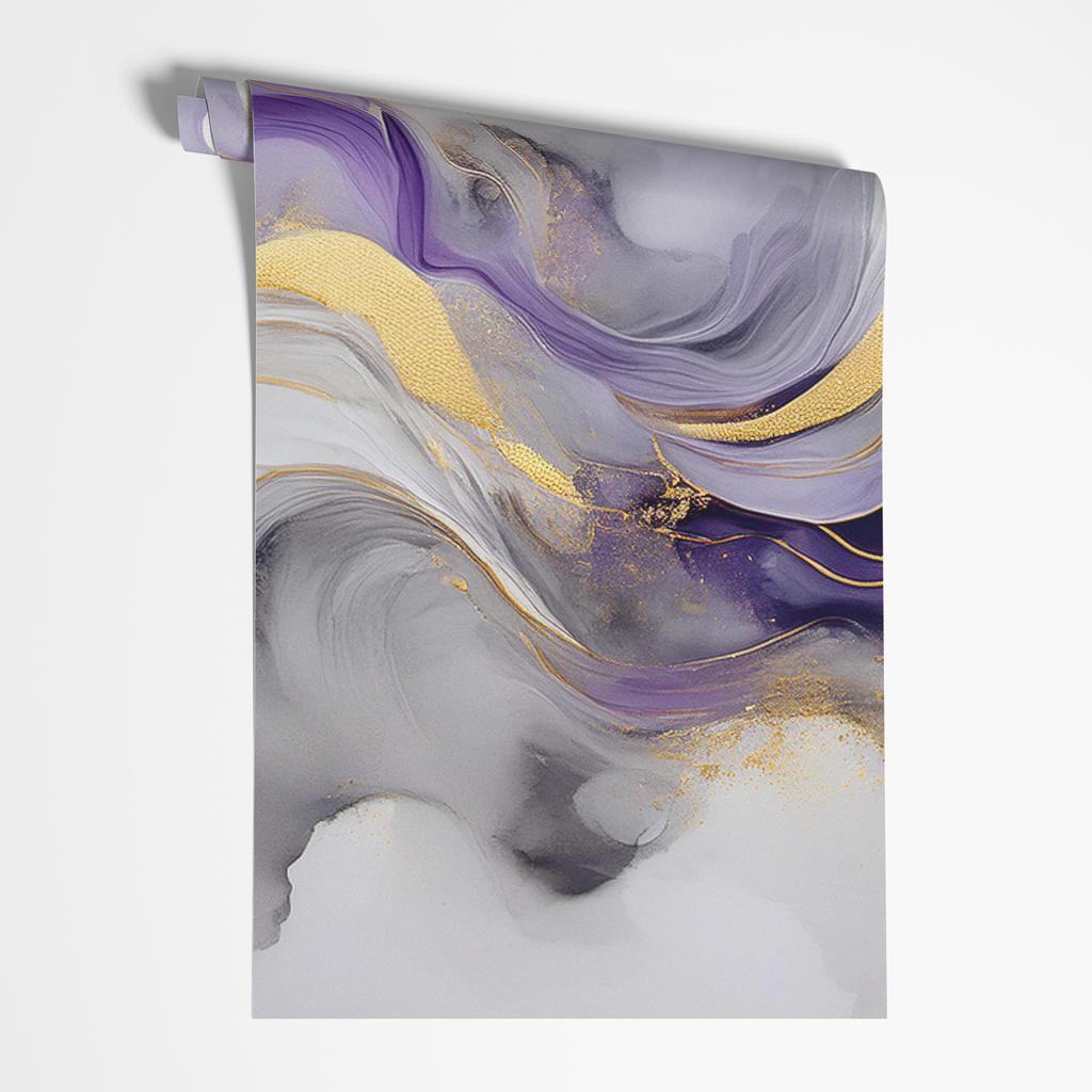 Обои Мраморная Текстура Фиолетовый