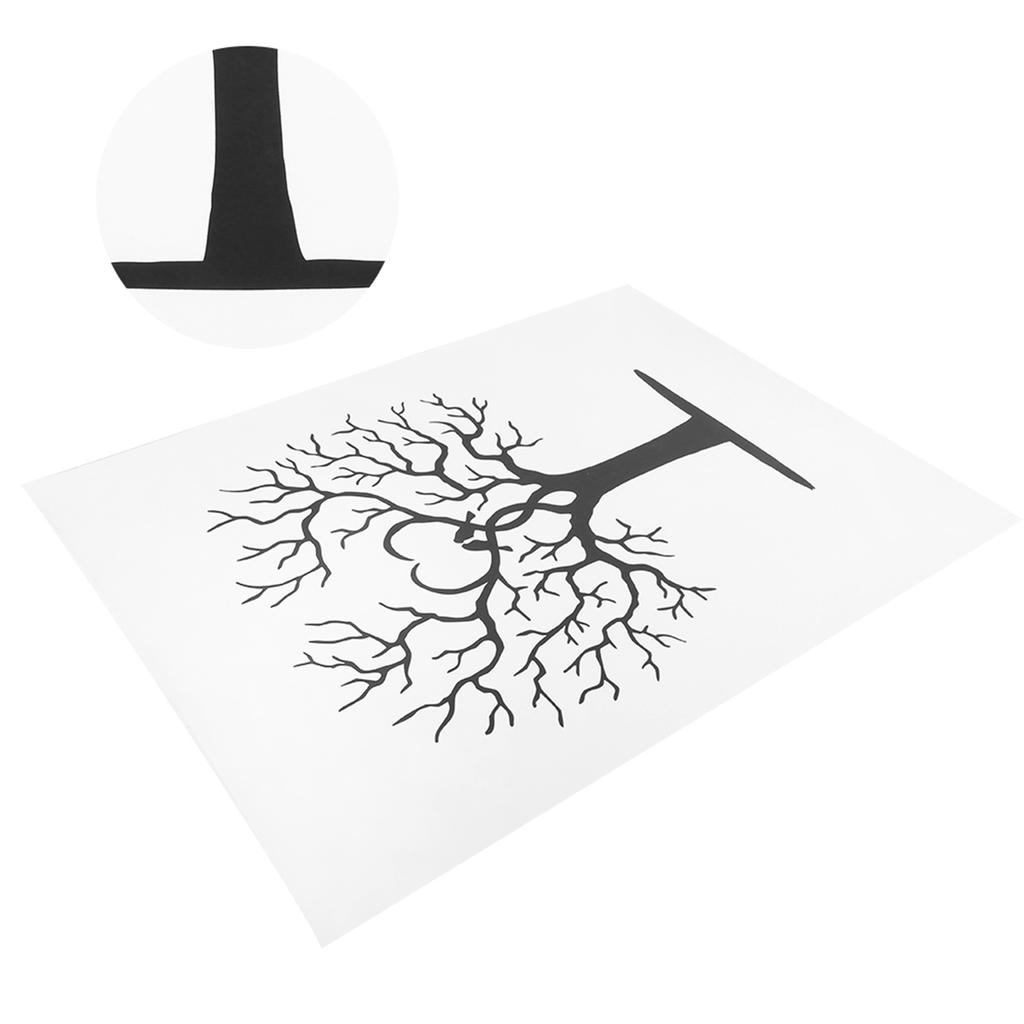 Fingerprint Tree DIY Guest Signature Sign‑In Book Canvas Thumbprint Painting