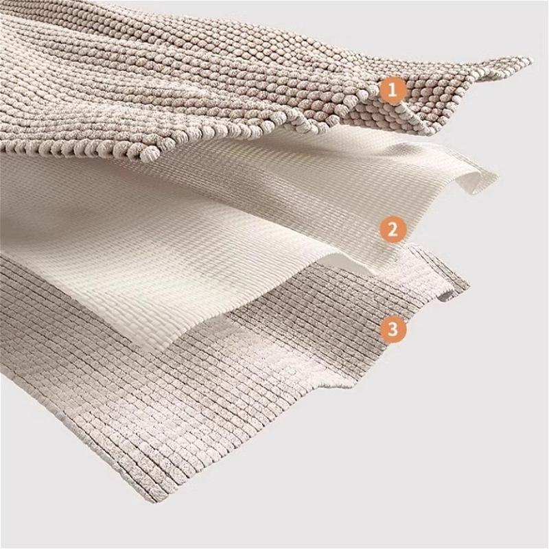 Bathroom Mats, Chenille Floor Mat,Bathroom Entrance Absorbent Carpets, Non Slip Floor Mats for Household Toilets, Hotel Floor Mats