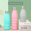 Outdoor New Edible Silicon Coke Bottle Portable Sports Bottle Camping Folding Bottle