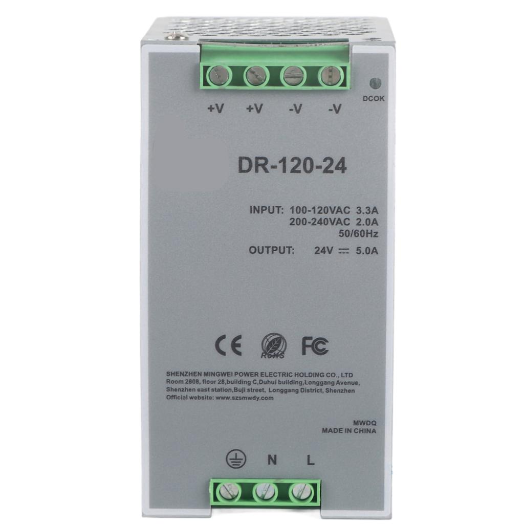 AC DC Power Source Pulse Width Modulation 24V 5A 120W