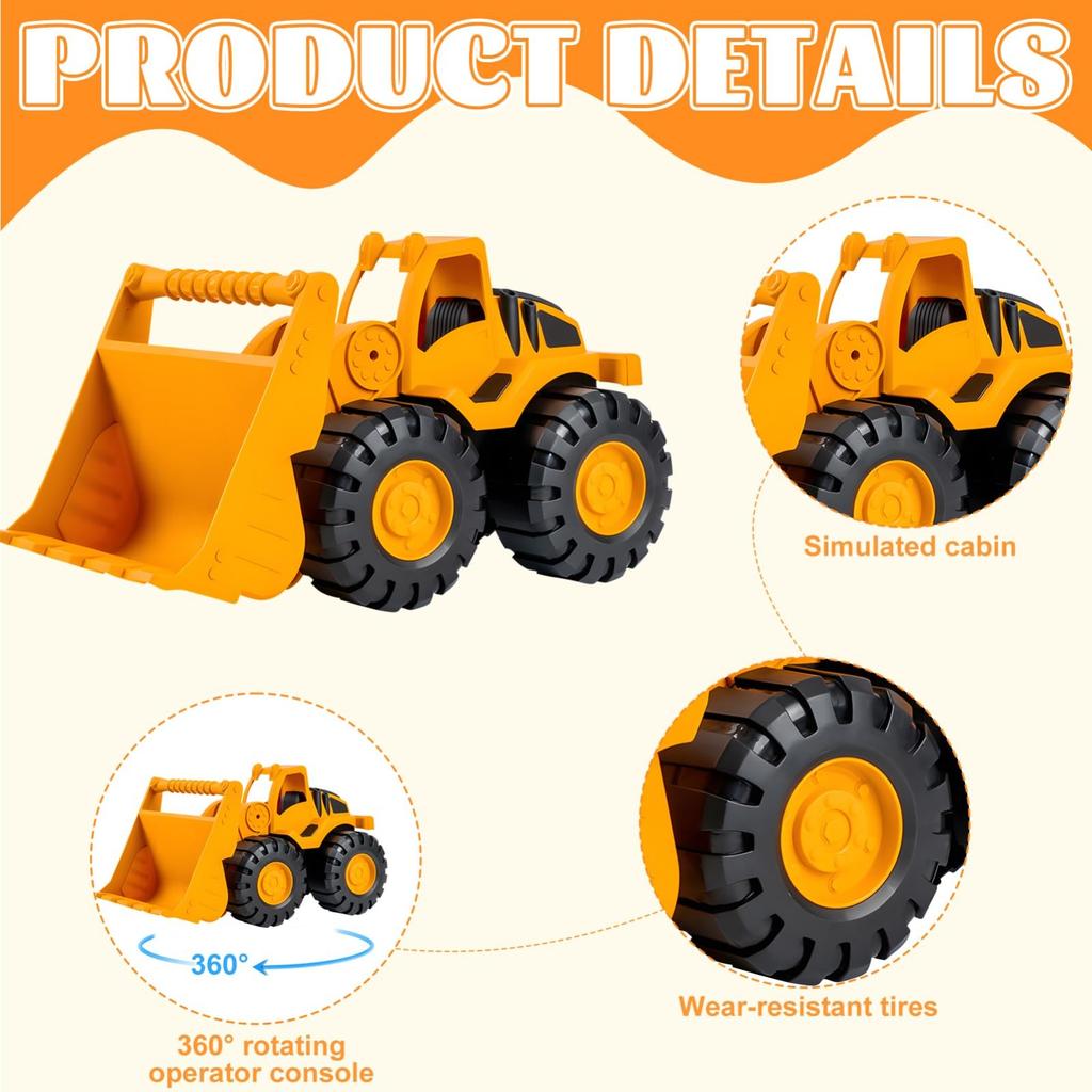 Excavator Truck Model Toy Engineering Vehicle Toddler Early Education Construction Vehicles Truck Boys Gifts