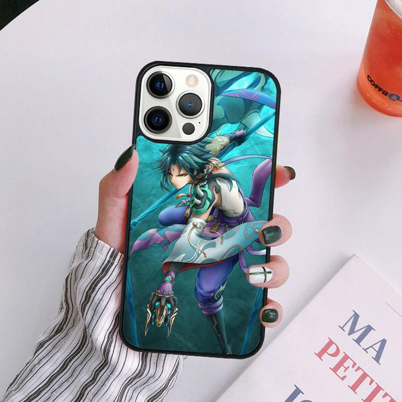 Cool Genshin Impact Xiao Phone Case For iPhone 17 Air 14 13 12 16Pro Max 15 Plus Max Cover Shell coque