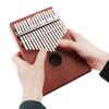 17 Key Mini Kalimba Single Board Mahogany Thumb Piano Set Mbira Keyboard Instrument