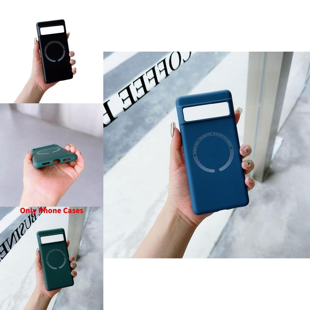 For Google Pixel 8a Liquid Silicone Magnetic Shockproof Case With Anti Fingerprint And Heat Dissipation For Trendy Use
