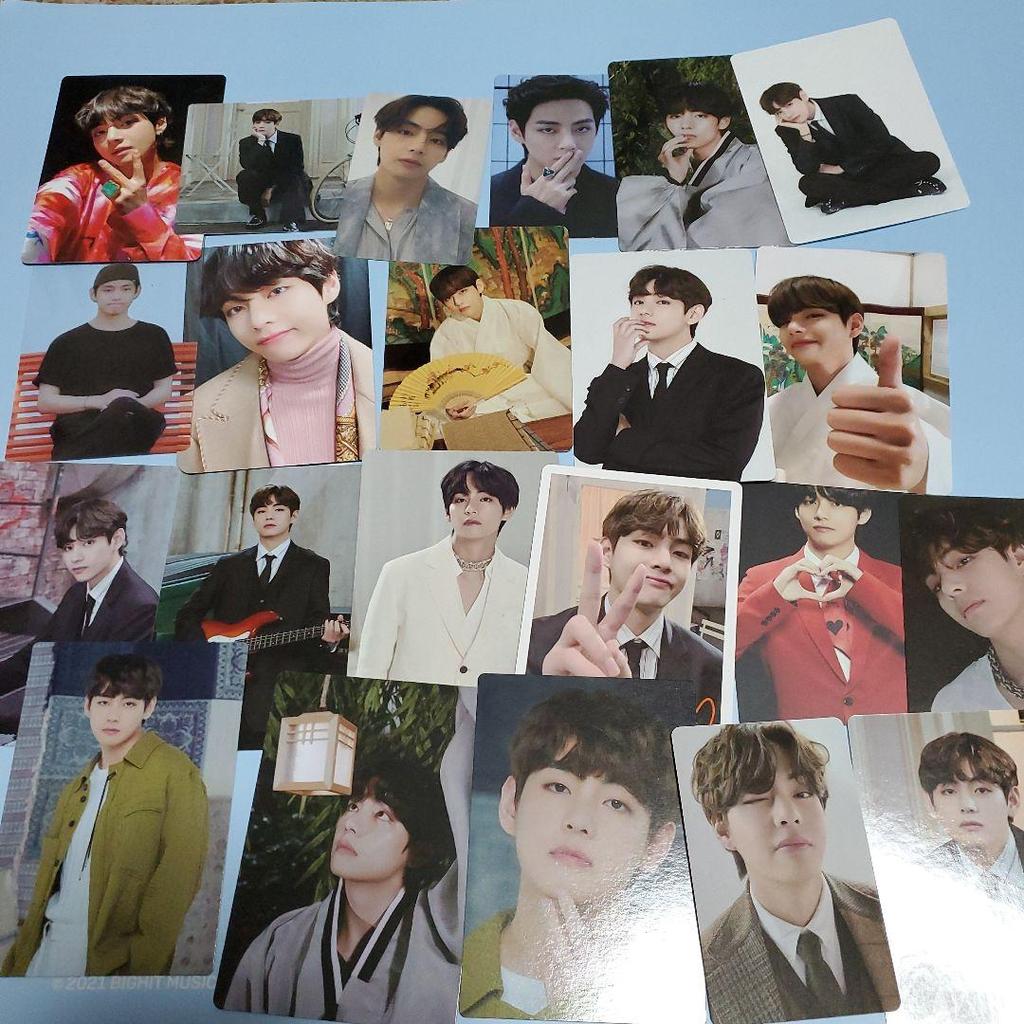 [USED] BTS Official V Mini Photo Trading Cards Set of 22