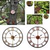 Roman Wall Clock Vintage Metal Decor With Quartz Movement For Living Room And Bedroom
