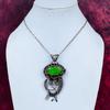 Copper Green Turquoise Pendant Copper Wire Wrapped Jewelry Real Gemstone Pendant